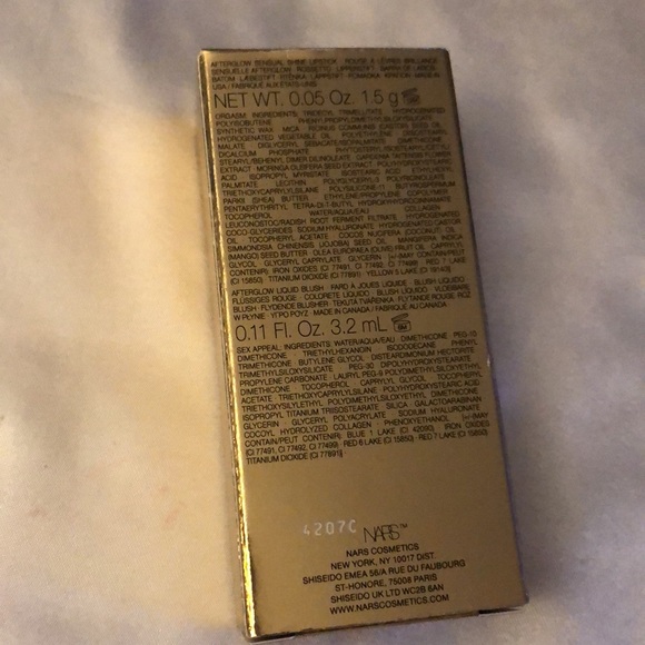 NARS Afterglow Lipstick & Mini Liquid Blush Duo Orgasm & Sex Appeal NIB - Picture 11 of 15